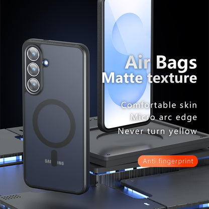 Puzdro MagSafe pre Samsung Galaxy S25 FE, Techsuit, PureFrost, Saténová Čierna