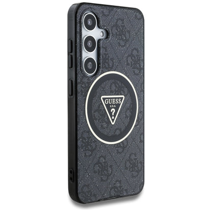 Puzdro MagSafe pre Samsung Galaxy S25+ S936, Guess, IML Glitter 4G Circle Triangle, Čierne