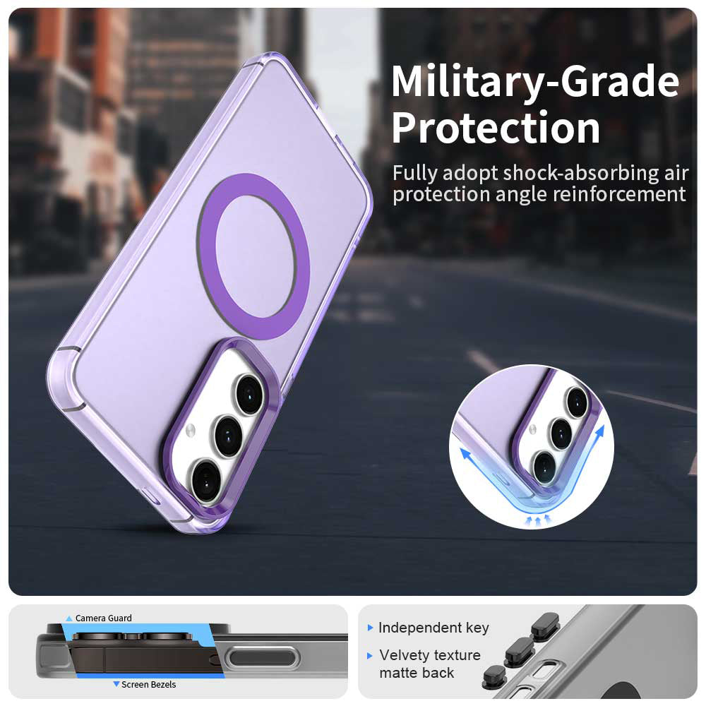 MagSafe puzdro pre Samsung Galaxy S25+ S936 / S24+ S926, Techsuit, CandyCase, Fialová