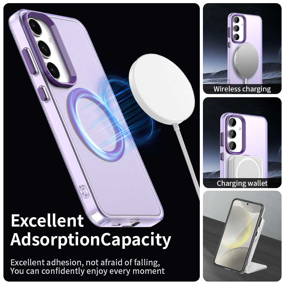 MagSafe puzdro pre Samsung Galaxy S25+ S936 / S24+ S926, Techsuit, CandyCase, Fialová