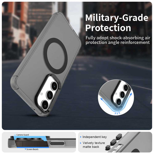 MagSafe puzdro pre Samsung Galaxy S25+ S936 / S24+ S926, Techsuit, CandyCase, Čierna