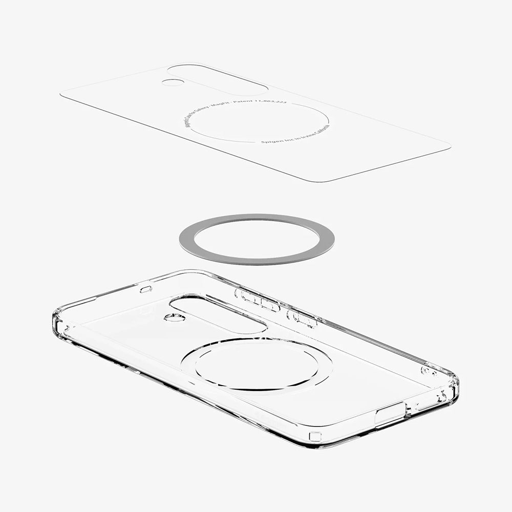 Puzdro MagSafe pre Samsung Galaxy S25+ S936, Spigen, Ultra Hybrid, Biela ACS08981