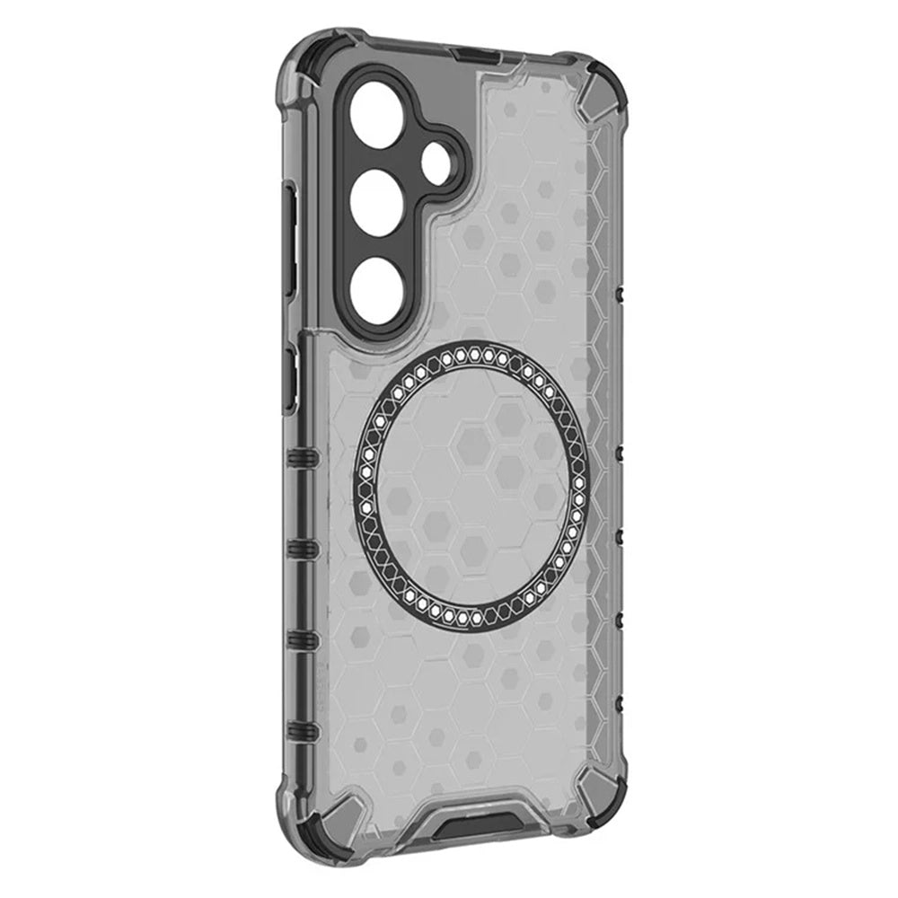 MagSafe puzdro pre Samsung Galaxy S25+ S936, Techsuit, HoneyComb Shield, Čierne