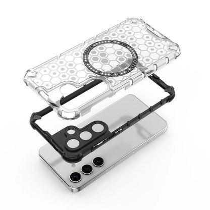 MagSafe puzdro pre Samsung Galaxy S25+ S936, Techsuit, HoneyComb Shield, Čierne