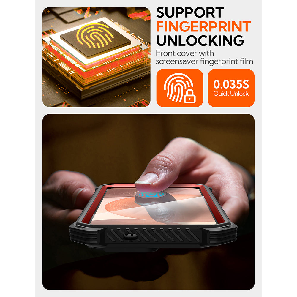 Puzdro MagSafe pre Samsung Galaxy S25 S931, i-Blason, ArmorBox, Červené