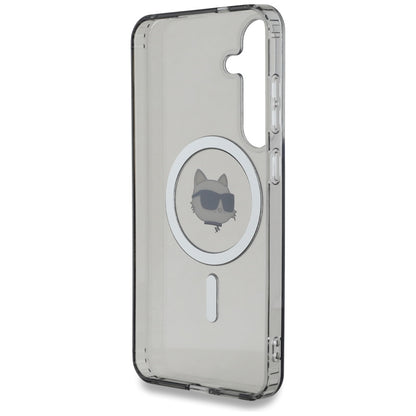 Puzdro MagSafe pre Samsung Galaxy S25 S931, Karl Lagerfeld, IML Choupette's Head, Čierne