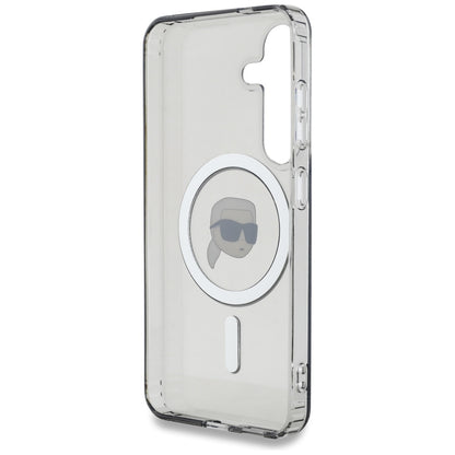 Puzdro MagSafe pre Samsung Galaxy S25 S931, Karl Lagerfeld, IML Karl's Head, Čierne