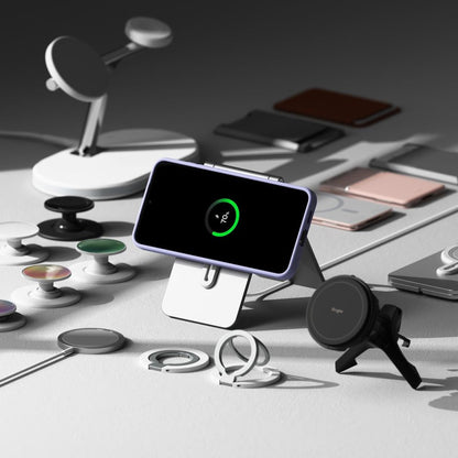 MagSafe puzdro pre Samsung Galaxy S25 S931, Ringke, Silikón, Čierne
