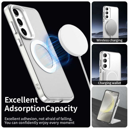 MagSafe puzdro pre Samsung Galaxy S25 S931 / S24 S921, Techsuit, CandyCase, Biele