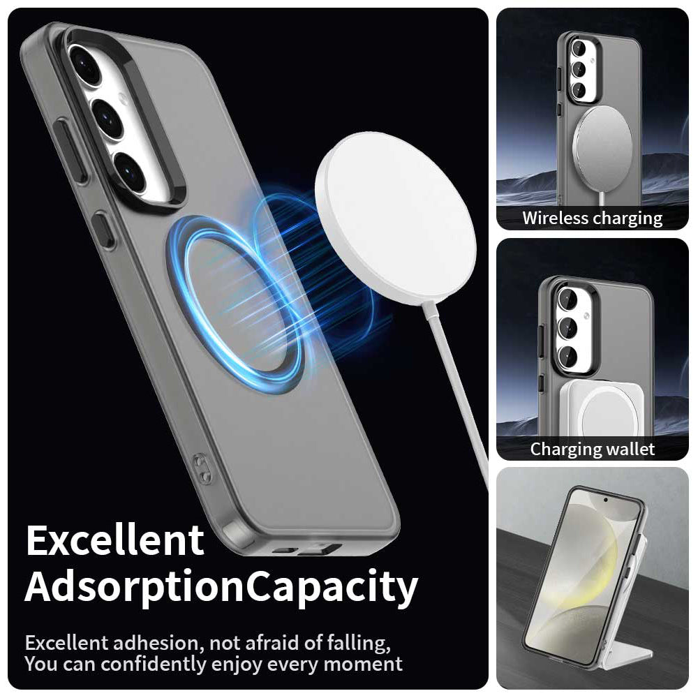 MagSafe puzdro pre Samsung Galaxy S25 S931 / S24 S921, Techsuit, CandyCase, Čierna