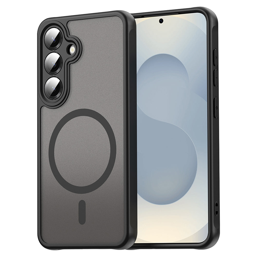 Puzdro MagSafe pre Samsung Galaxy S25 S931 / S24 S921, Techsuit, HaloFrost II (Big Lens Hole), Čierne