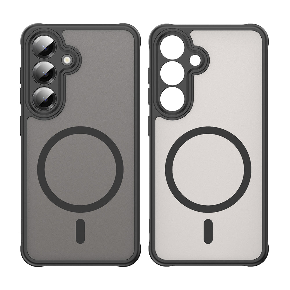 Puzdro MagSafe pre Samsung Galaxy S25 S931 / S24 S921, Techsuit, HaloFrost II (Big Lens Hole), Čierne