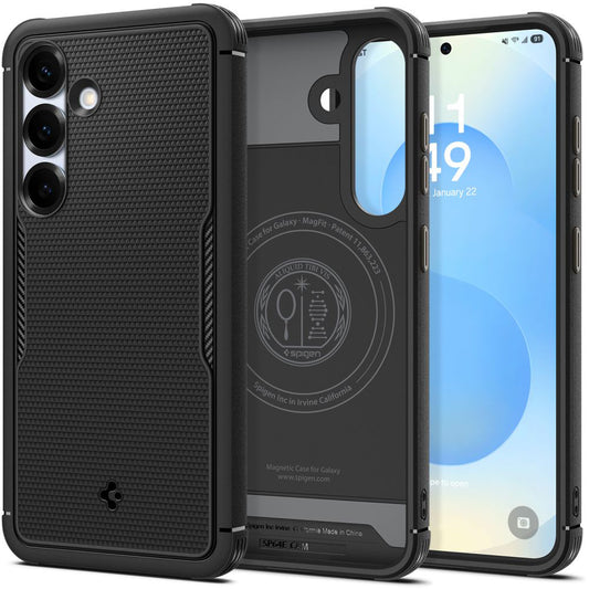 Puzdro MagSafe pre Samsung Galaxy S25 S931, Spigen, Core Armor, Matná Čierna