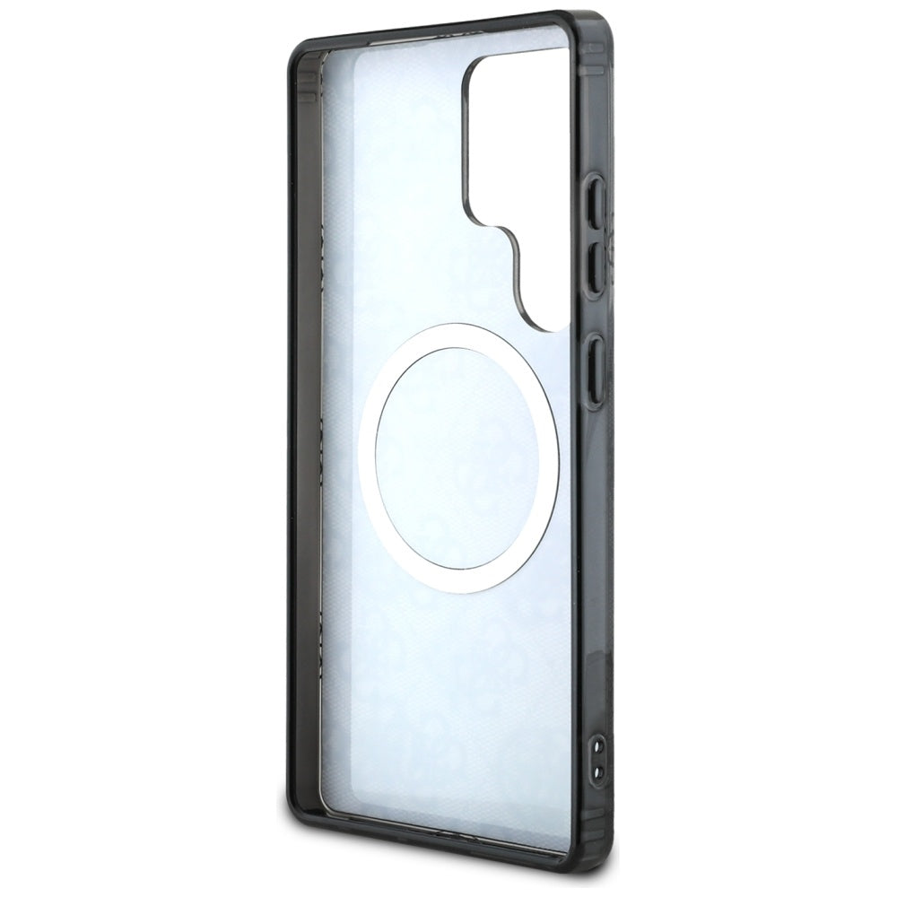 Puzdro MagSafe pre Samsung Galaxy S25 Ultra S938, Guess, IML Peony On 4G Background, Čierne