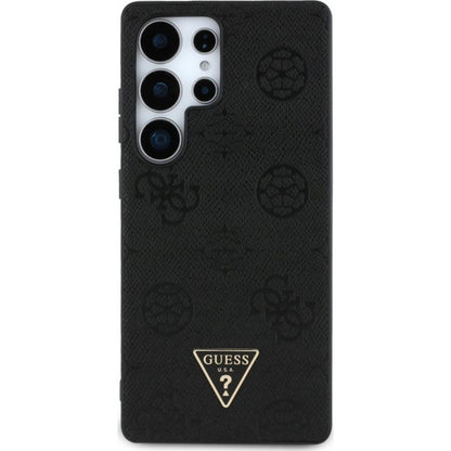 Puzdro MagSafe pre Samsung Galaxy S25 Ultra S938, Guess, Peony Grained Hot Stamp Triangle, Hnedé