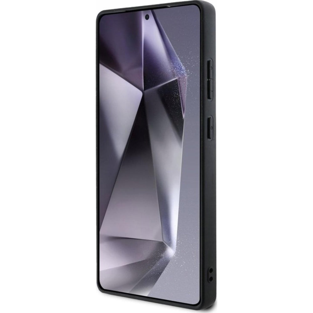 Puzdro MagSafe pre Samsung Galaxy S25 Ultra S938, Guess, Peony Grained Hot Stamp Triangle, Hnedé