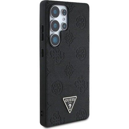 Puzdro MagSafe pre Samsung Galaxy S25 Ultra S938, Guess, Peony Grained Hot Stamp Triangle, Hnedé