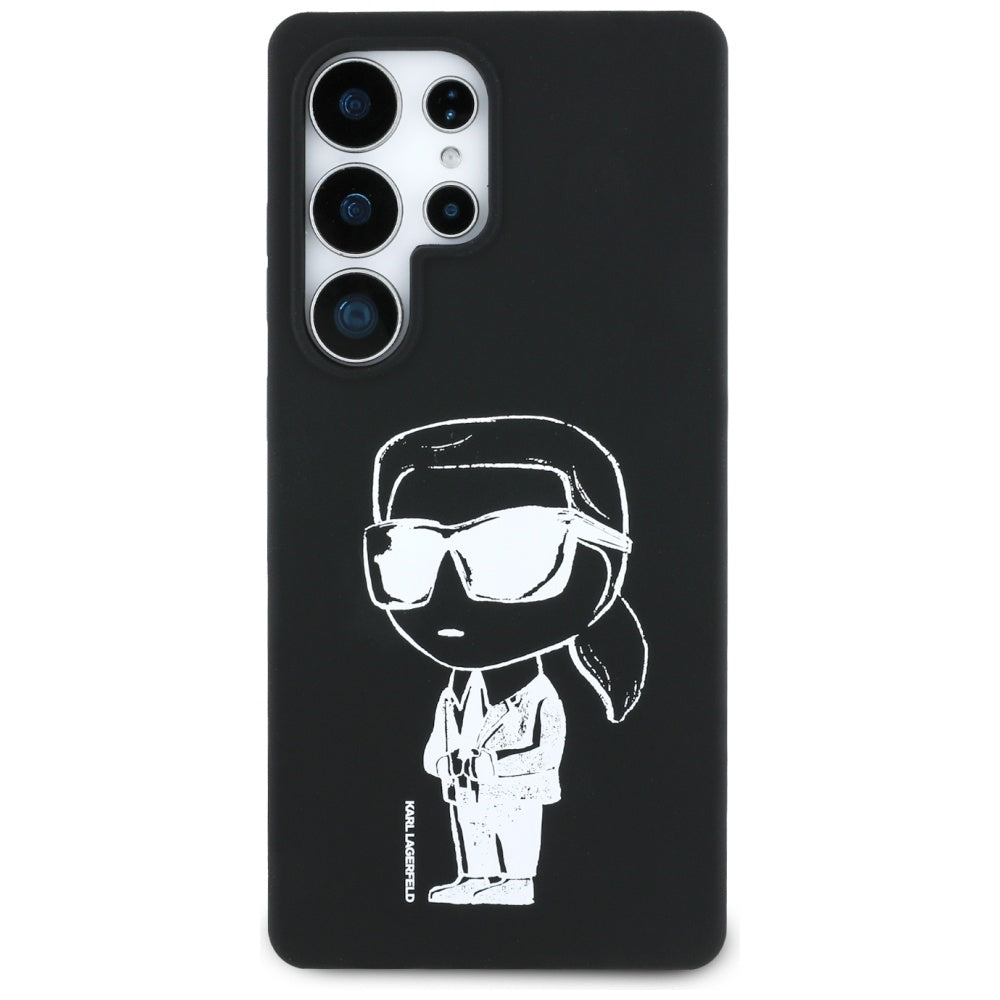 MagSafe Case for Samsung Galaxy S25 Ultra S938, Karl Lagerfeld, Silicone Graffiti, Black
