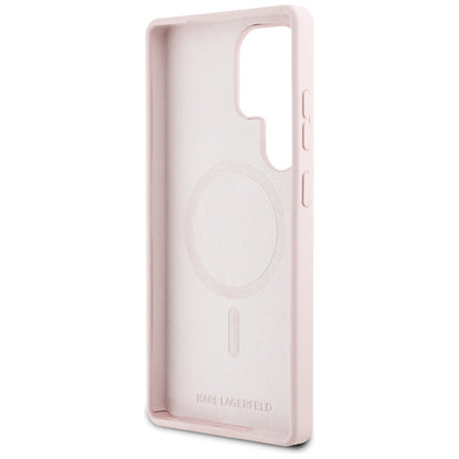 Puzdro MagSafe pre Samsung Galaxy S25 Ultra S938, Karl Lagerfeld, Silicone Graffiti, Ružová