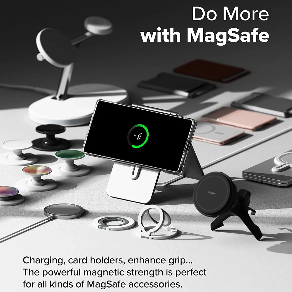 MagSafe puzdro pre Samsung Galaxy S25 Ultra S938, Ringke, Fusion, Matne priehľadné