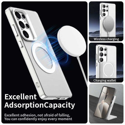 MagSafe puzdro pre Samsung Galaxy S25 Ultra S938, Techsuit, CandyCase, Biele