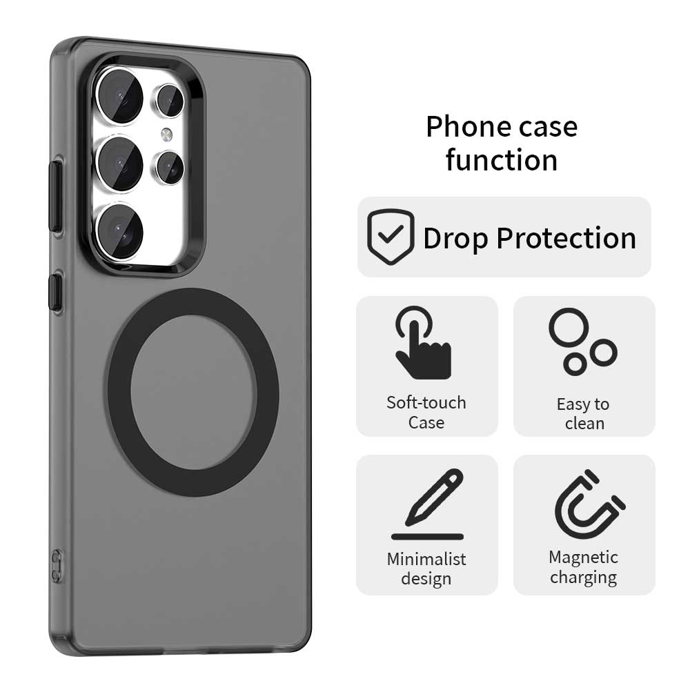 MagSafe puzdro pre Samsung Galaxy S25 Ultra S938, Techsuit, CandyCase, Čierna