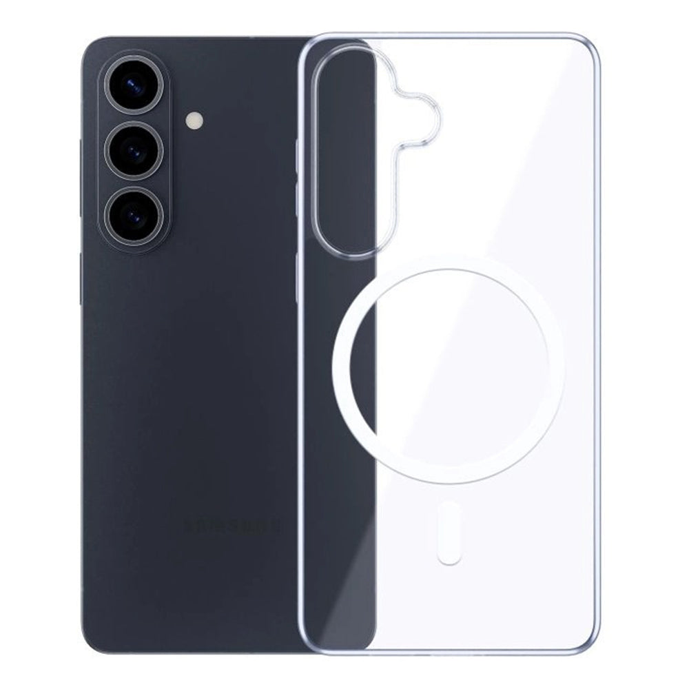 Puzdro MagSafe pre Samsung Galaxy S26, 3MK, Clear MagCase, Priehľadné