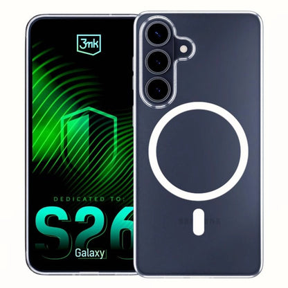 Puzdro MagSafe pre Samsung Galaxy S26, 3MK, Clear MagCase, Priehľadné