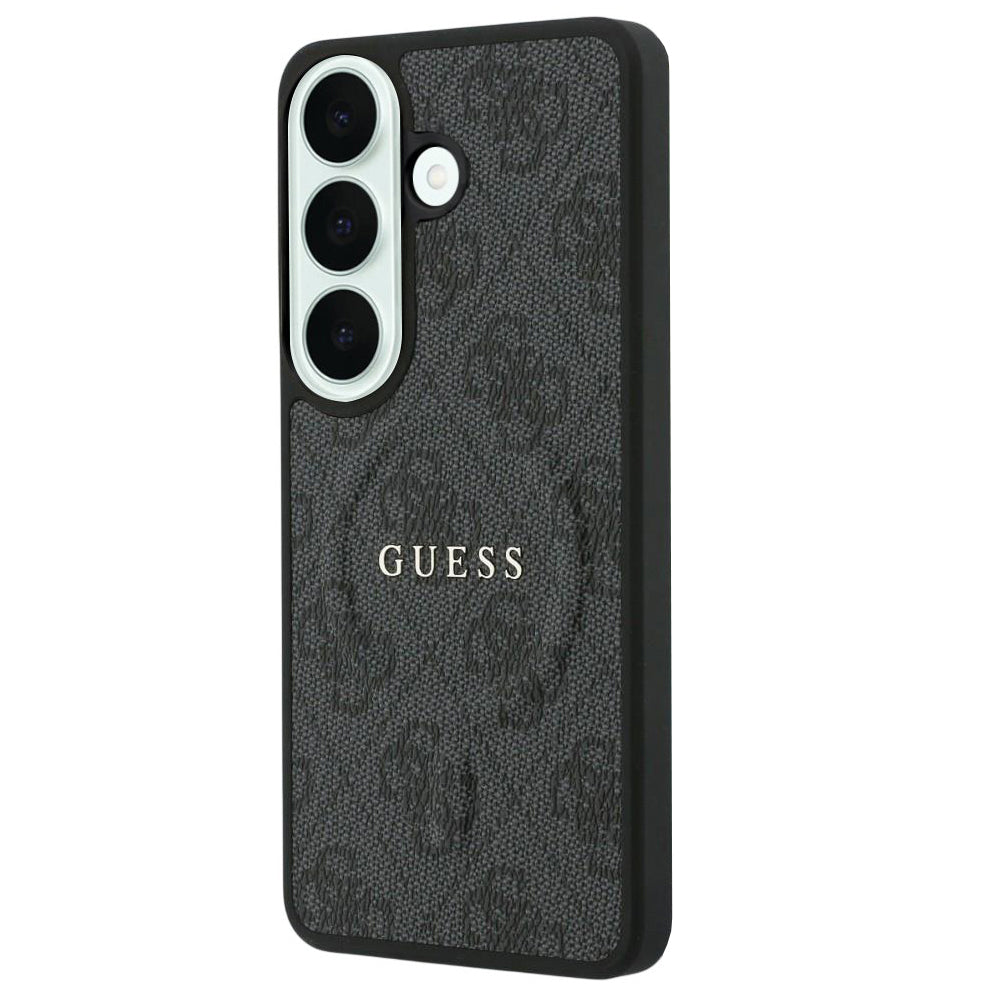 MagSafe puzdro pre Samsung Galaxy S26 FE S741, Guess, 4G Embossed Ring Classic Logo, čierne