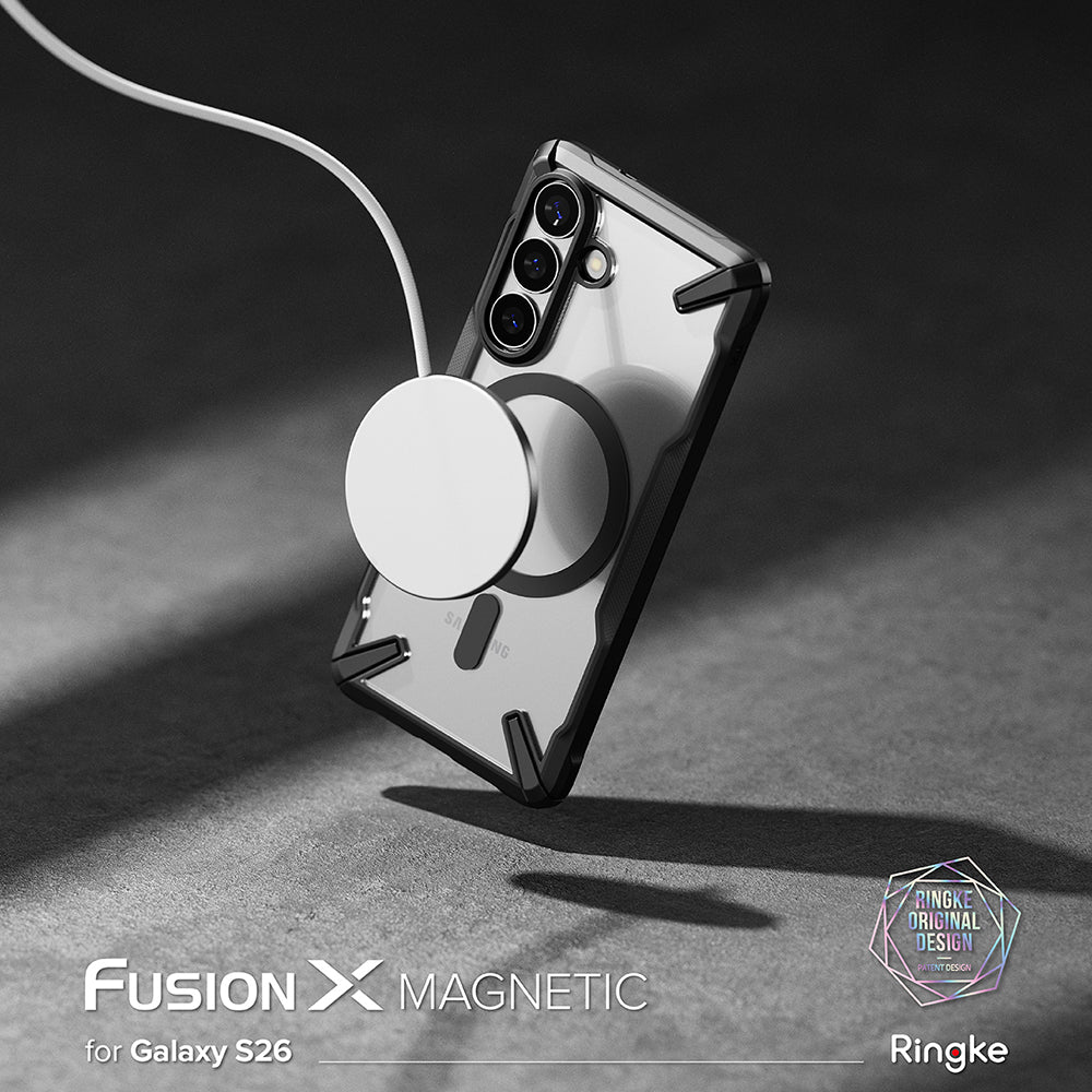 Puzdro MagSafe pre Samsung Galaxy S26 Plus, Ringke, Fusion X, Čierne