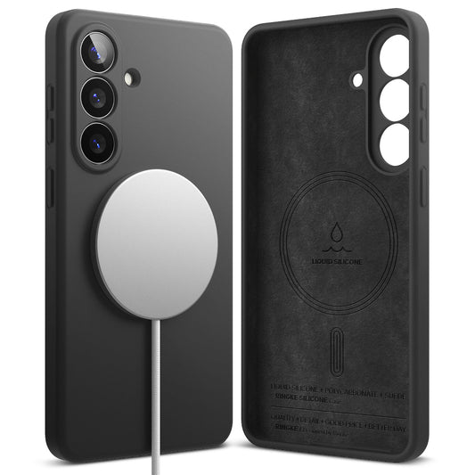 Puzdro MagSafe pre Samsung Galaxy S26 Plus, Ringke, Silikónové, Čierne