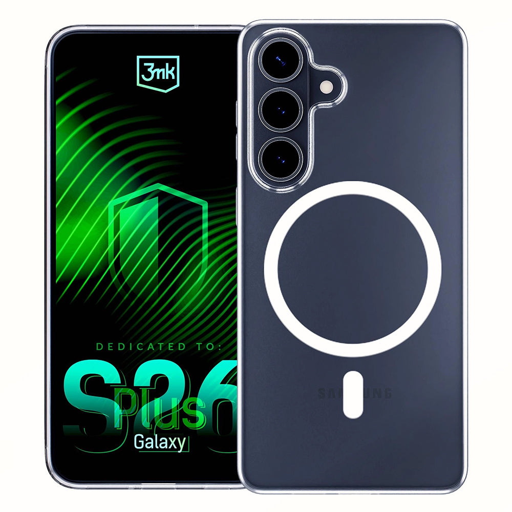 Puzdro MagSafe pre Samsung Galaxy S26 Plus S947, 3MK, Clear MagCase, Priehľadné