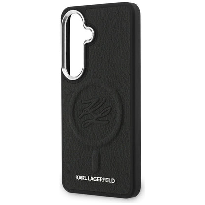 Puzdro MagSafe pre Samsung Galaxy S26 Plus S947, Karl Lagerfeld, Initial Logo Debossed, Čierne