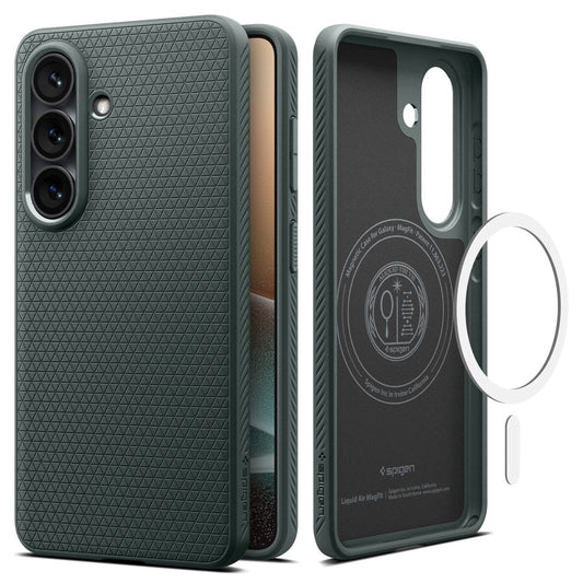 Puzdro MagSafe pre Samsung Galaxy S26 Plus S947, Spigen, Liquid Air, Zelená ACS10706