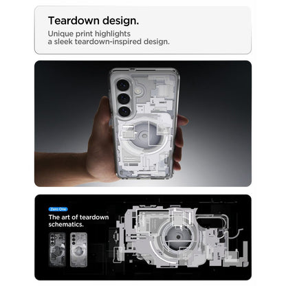 MagSafe Case for Samsung Galaxy S26 Plus S947, Spigen, Ultra Hybrid Zero One, White ACS10712