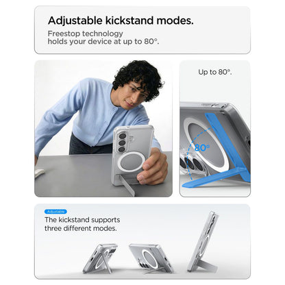Puzdro MagSafe pre Samsung Galaxy S26 Plus S947, Spigen, Ultra Hybrid S, Priehľadné Biela ACS11050