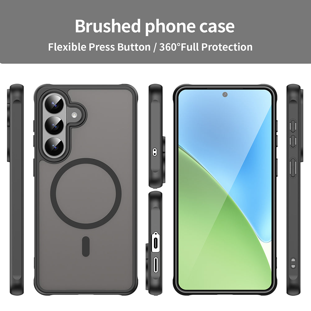 Puzdro MagSafe pre Samsung Galaxy S26 Plus S947, Techsuit, HaloFrost II, Čierne