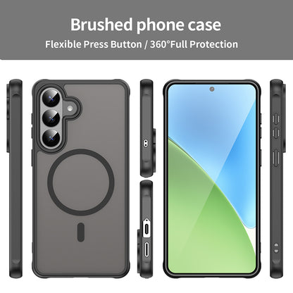 Puzdro MagSafe pre Samsung Galaxy S26 Plus S947, Techsuit, HaloFrost II, Čierne