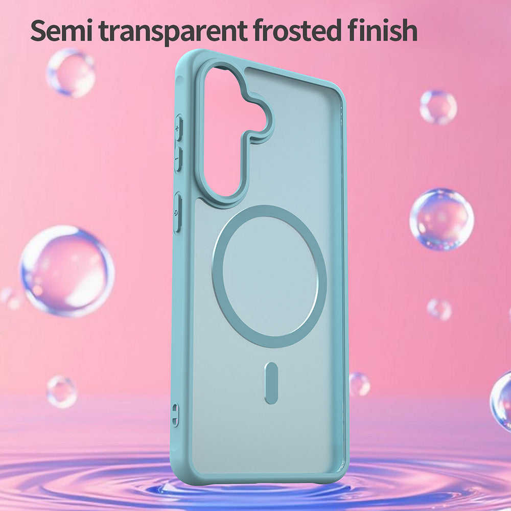 Puzdro MagSafe pre Samsung Galaxy S26 Plus, Techsuit, HaloFrost II, Svetlozelená