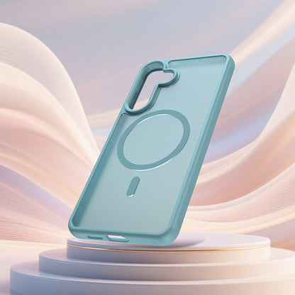 Puzdro MagSafe pre Samsung Galaxy S26 Plus, Techsuit, HaloFrost II, Svetlozelená