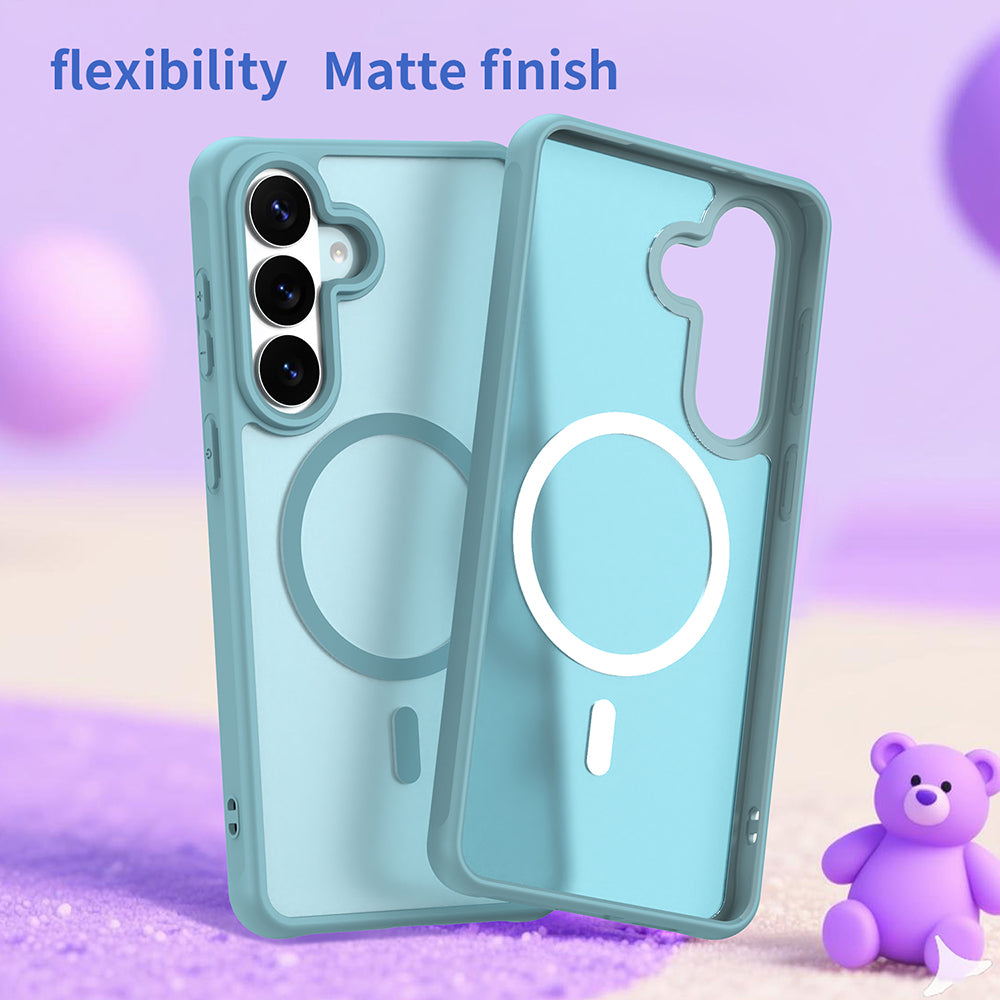 Puzdro MagSafe pre Samsung Galaxy S26 Plus, Techsuit, HaloFrost II, Svetlozelená