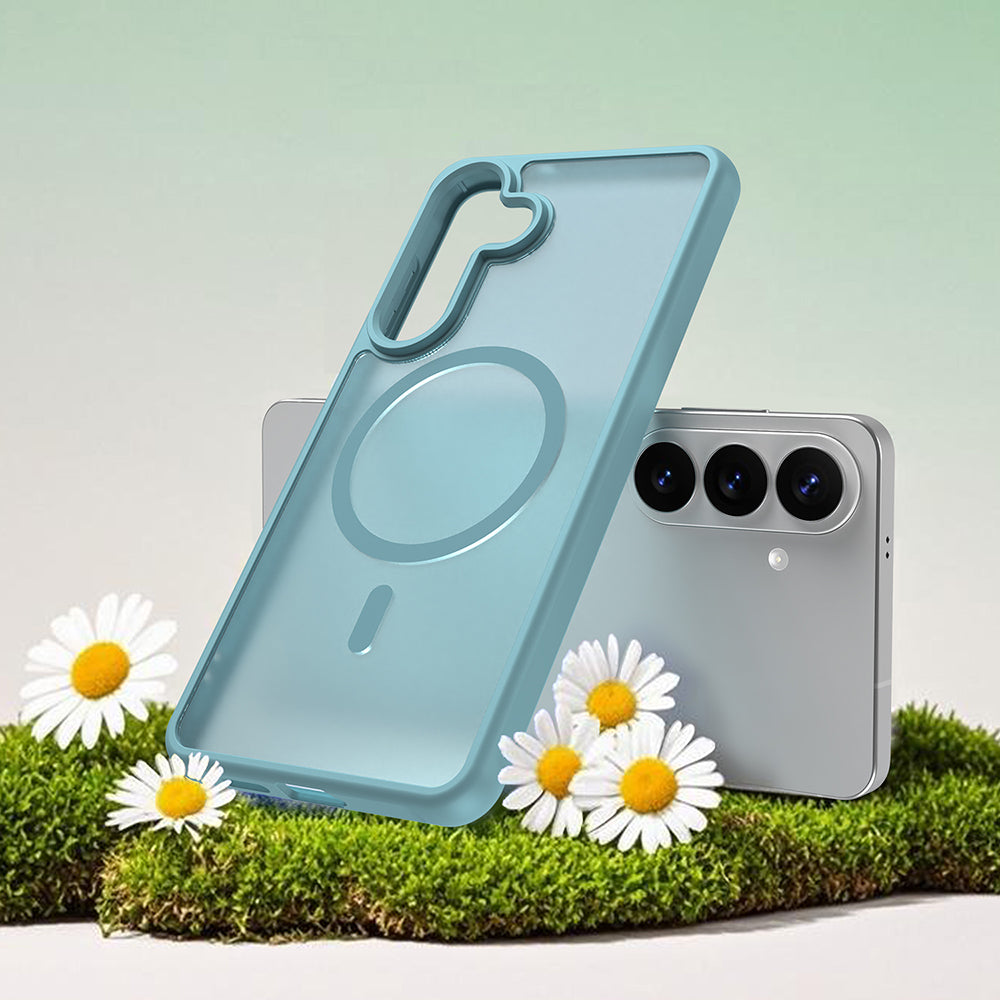 Puzdro MagSafe pre Samsung Galaxy S26 Plus, Techsuit, HaloFrost II, Svetlozelená