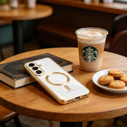 MagSafe Case for Samsung Galaxy S26 Plus, Techsuit, Luxury Crystal, Dark Blue