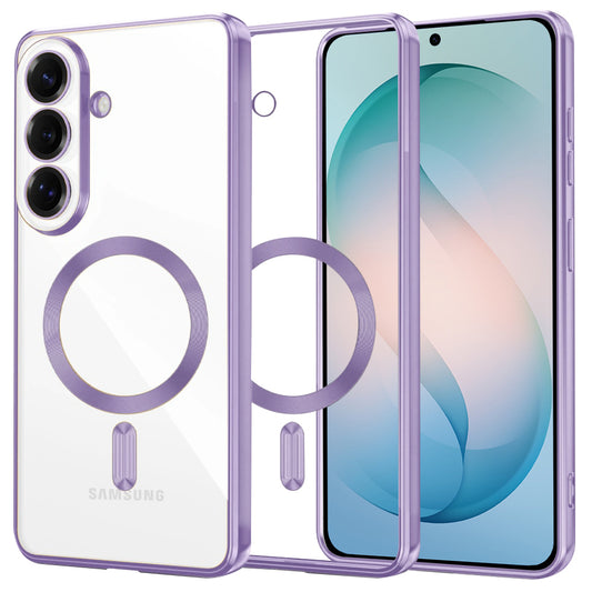 Puzdro MagSafe pre Samsung Galaxy S26 Plus, Techsuit, Luxury Crystal, Svetlofialová