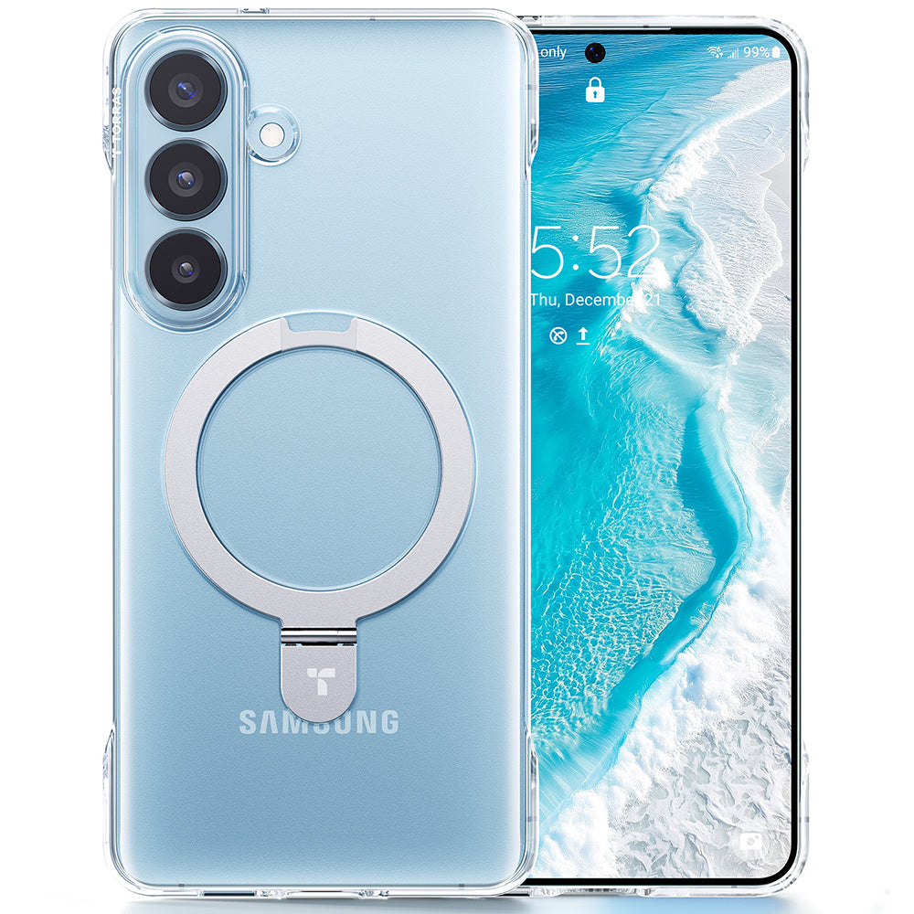 MagSafe Case for Samsung Galaxy S26 Plus, Torras, Ostand Slim, Transparent