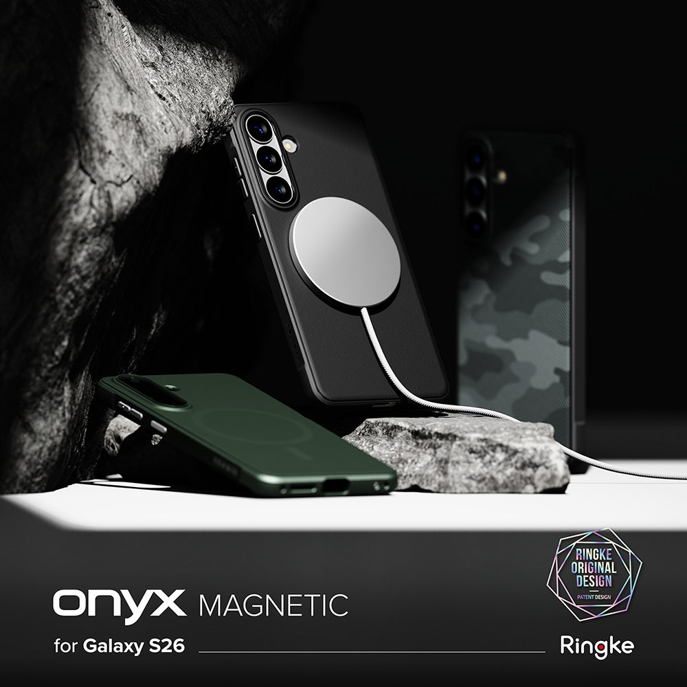 Puzdro MagSafe pre Samsung Galaxy S26, Ringke, Onyx, Čierne