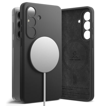 Puzdro MagSafe pre Samsung Galaxy S26, Ringke, Silikónové, Čierne