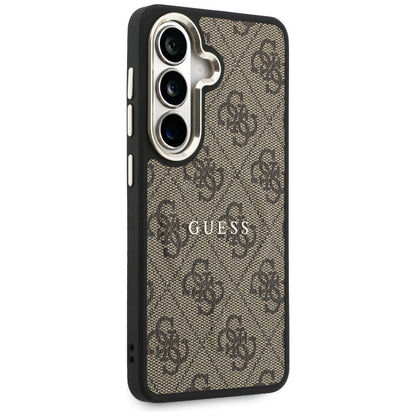 Puzdro MagSafe pre Samsung Galaxy S26 S942, Guess, 4G Embossed Ring, Hnedé