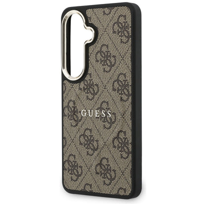 Puzdro MagSafe pre Samsung Galaxy S26 S942, Guess, 4G Embossed Ring, Hnedé