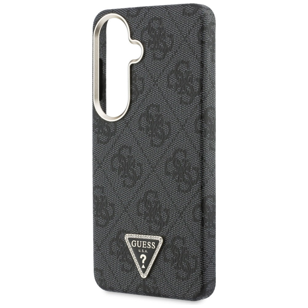 Puzdro MagSafe pre Samsung Galaxy S26 S942, Guess, 4G Triangle Logo, Čierne